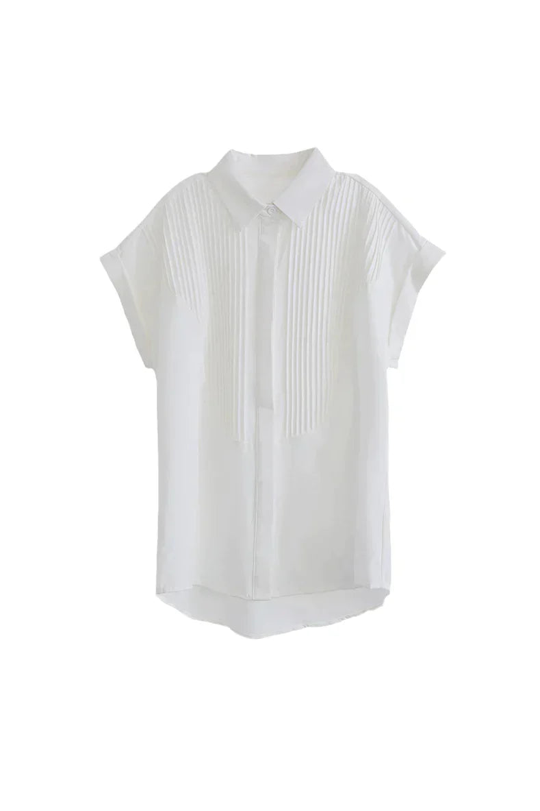 Damesoverhemd van Polyester met Franse Mouwen
